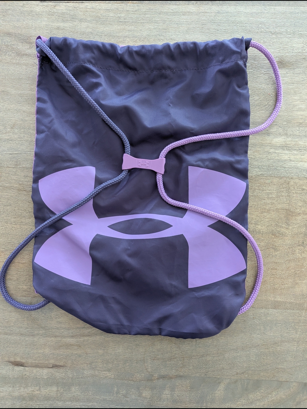 Under Armour Purple and Lavender Drawstring Logo Backpack